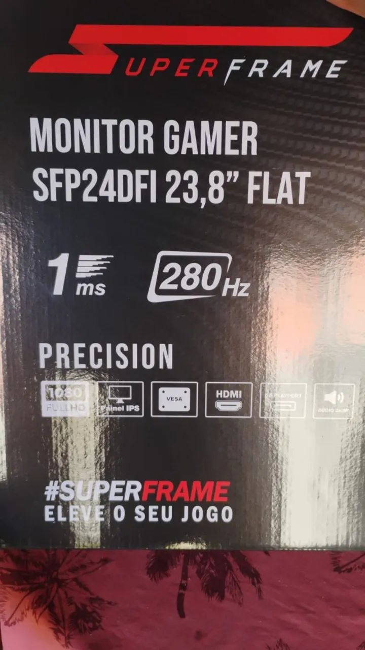 Monitor GAMER 280 Hz  24"  1ms. (R$ 610,00) - Foto 2