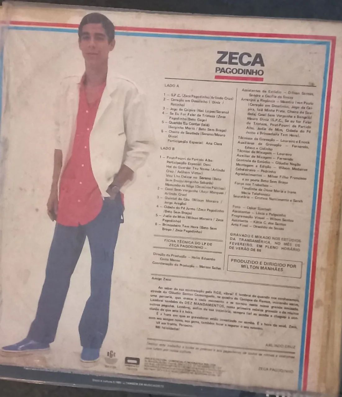 LP Zeca Pagodinho Disco de Vinil - Foto 2
