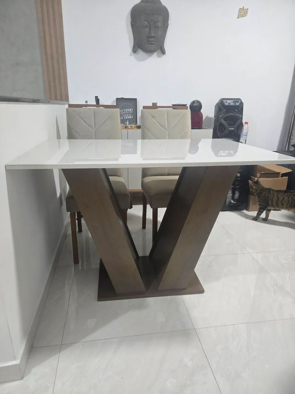 Mesa de jantar com 4 cadeiras - Foto 3