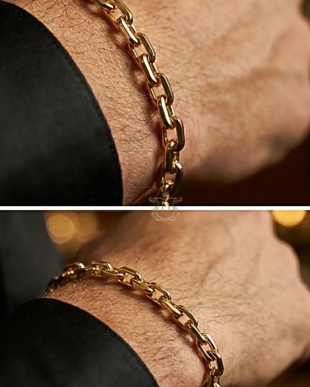 Pulseira Cadeado em Ouro 18k 750 - Foto 3