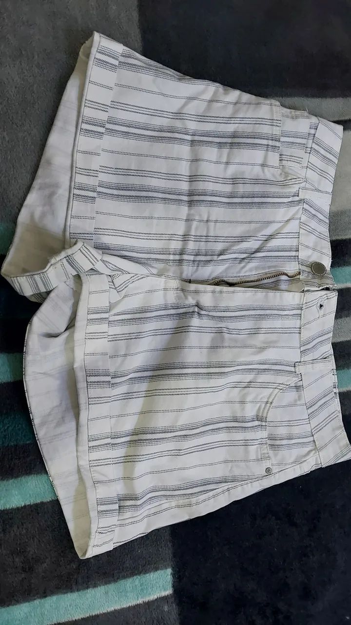 Short jeans Branco Tam. 46