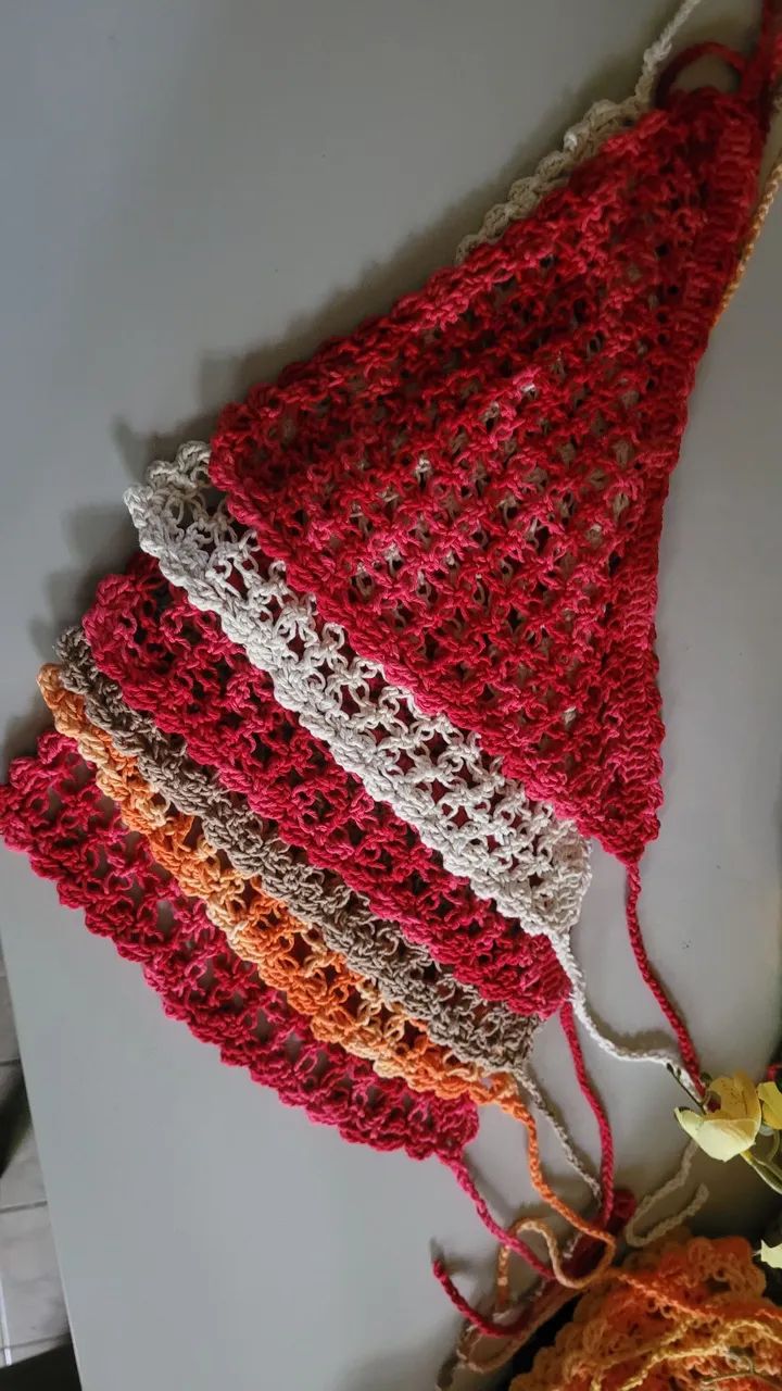 Lenço de croche 