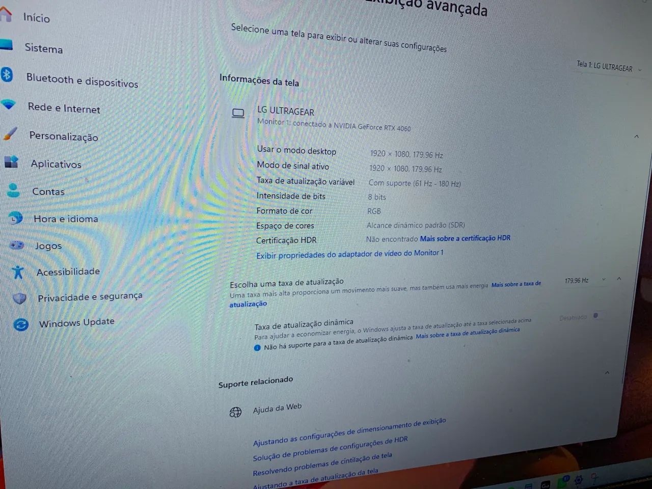 Monitor LG 180hz