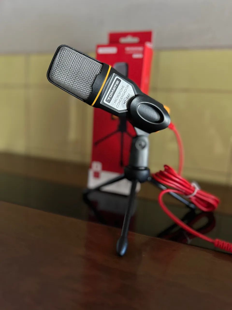 Microfone Condensador Profissional USB P2 com Tripé Estúdio PC Streaming - Foto 3