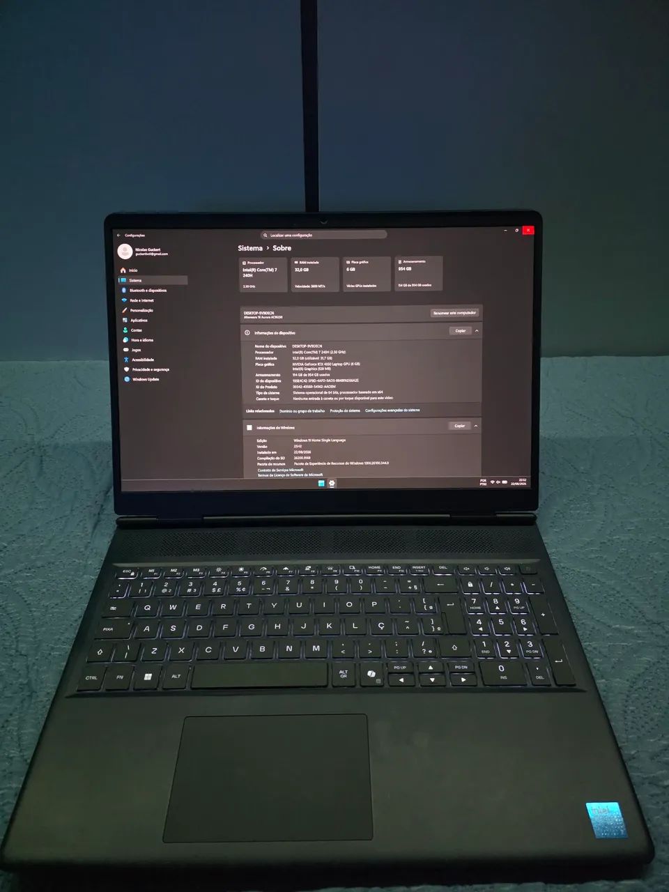 Notebook Gamer Alienware 16 (32GB RAM / SSD 1TB / RTX 4050) Aceito ofertas - Foto 2
