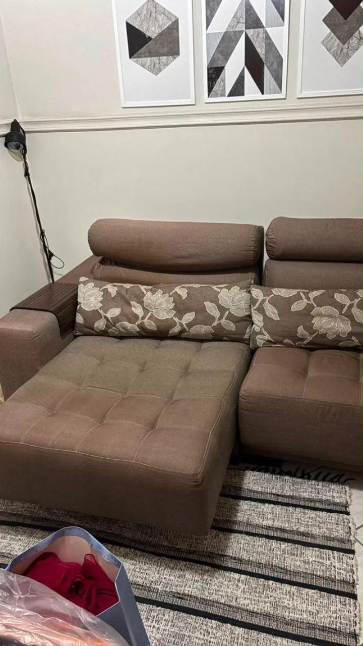 SOFÁ RETRATIL SEMINOVO - EM ÓTIMO ESTADO - Foto 4