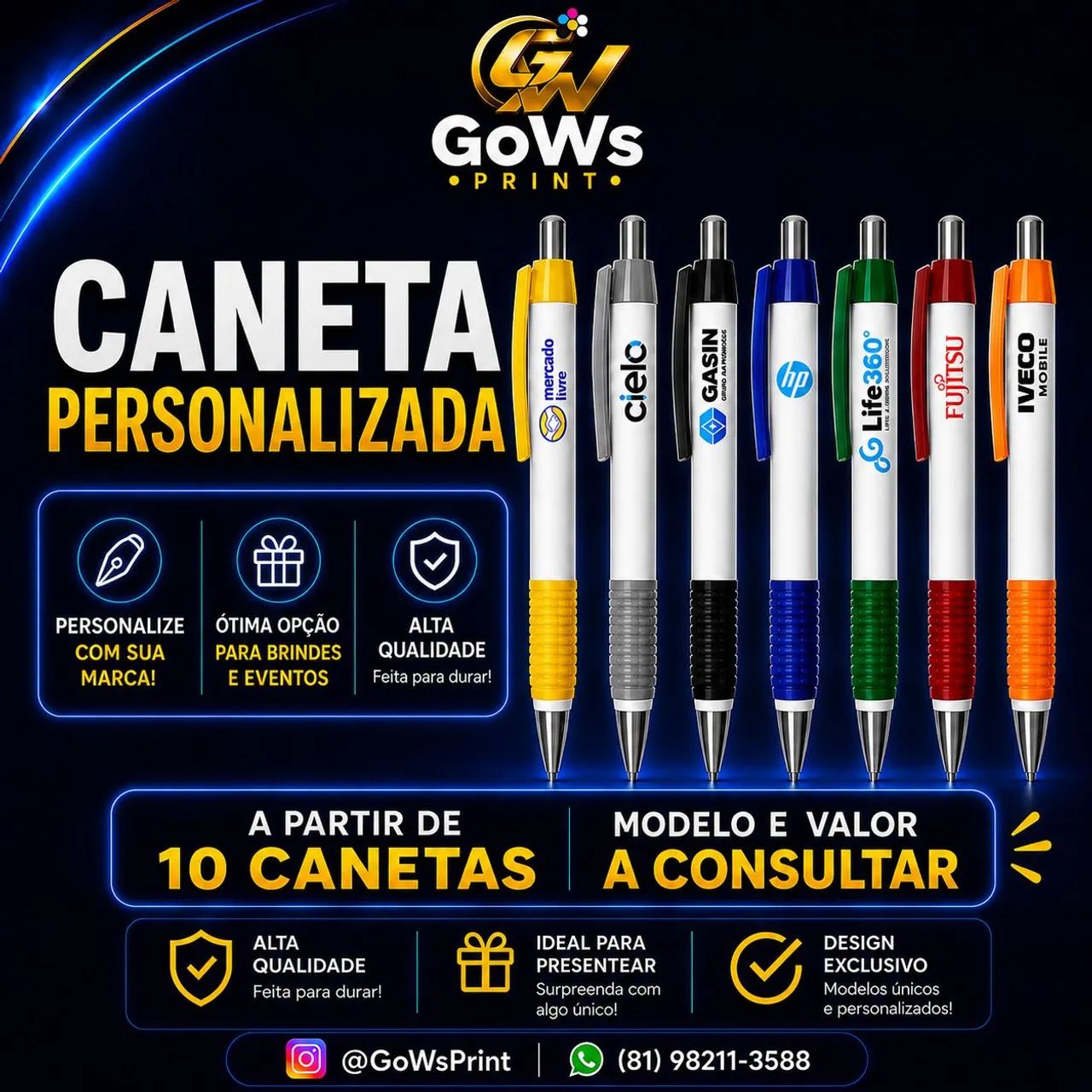 CANETA PERSONALIZADA 