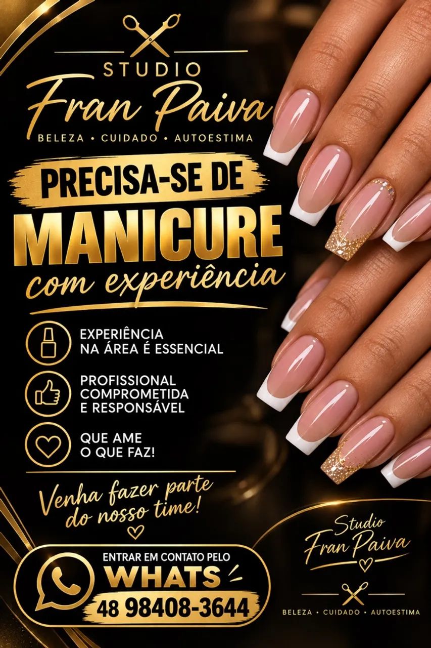 Contrata-se manicure