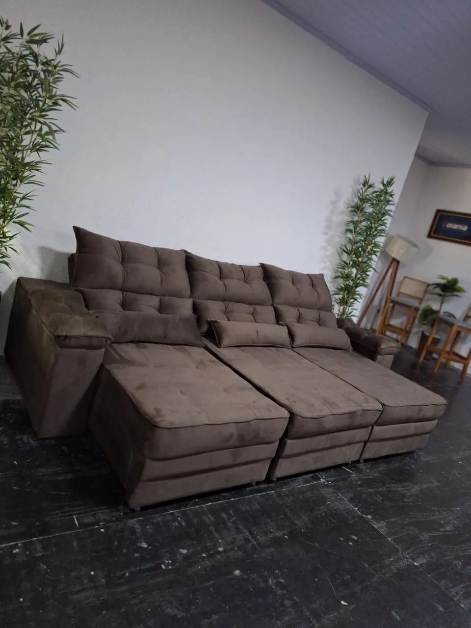 Sofá 2.90 retrátil e reclinável a pronta entrega  - Foto 4