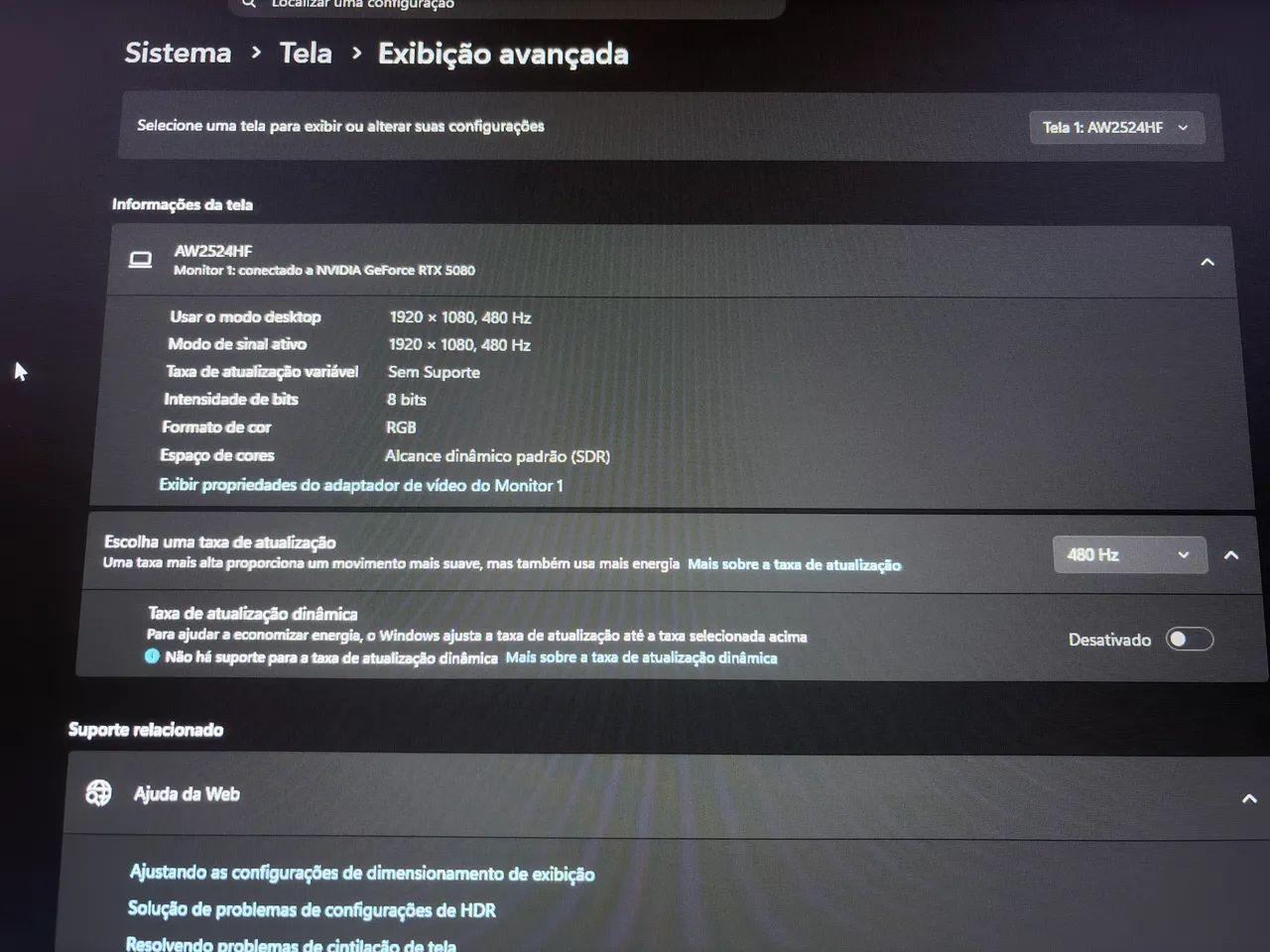 Monitor gamer Alienware AW2524HF 24,5, 500 Hz Fast IPS  - Foto 2
