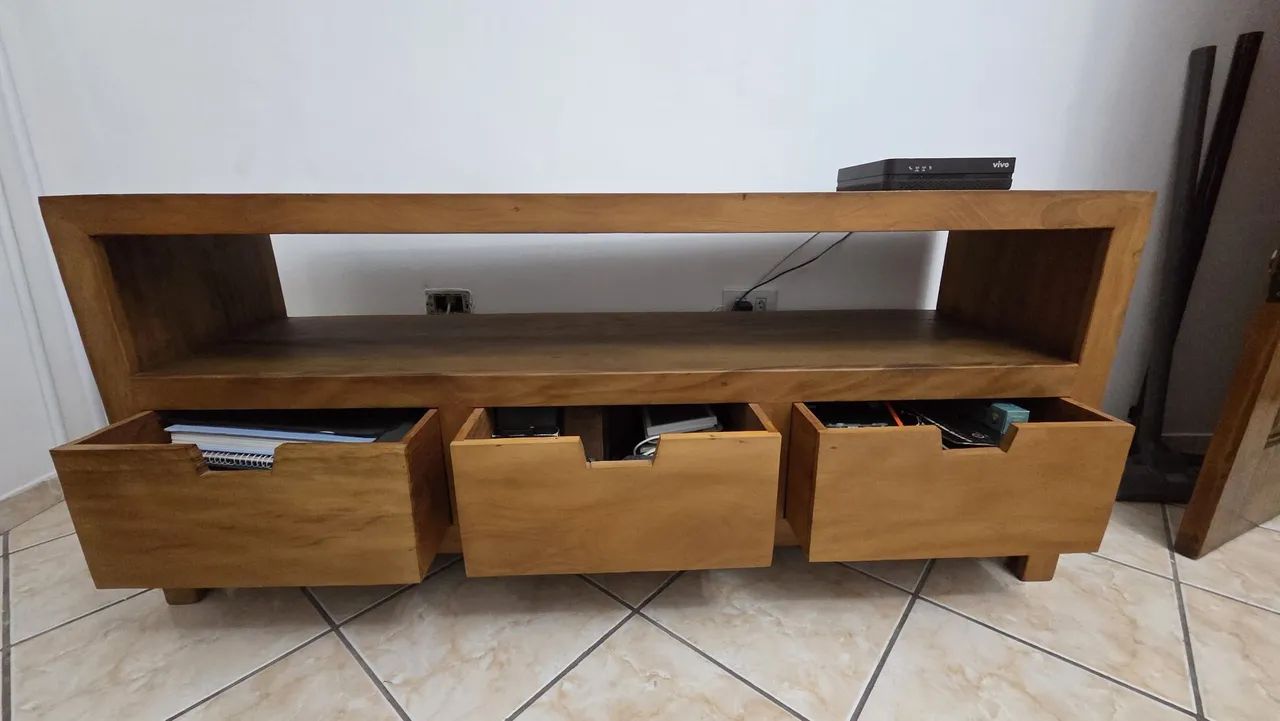 Rack em madeira maciça - Foto 2