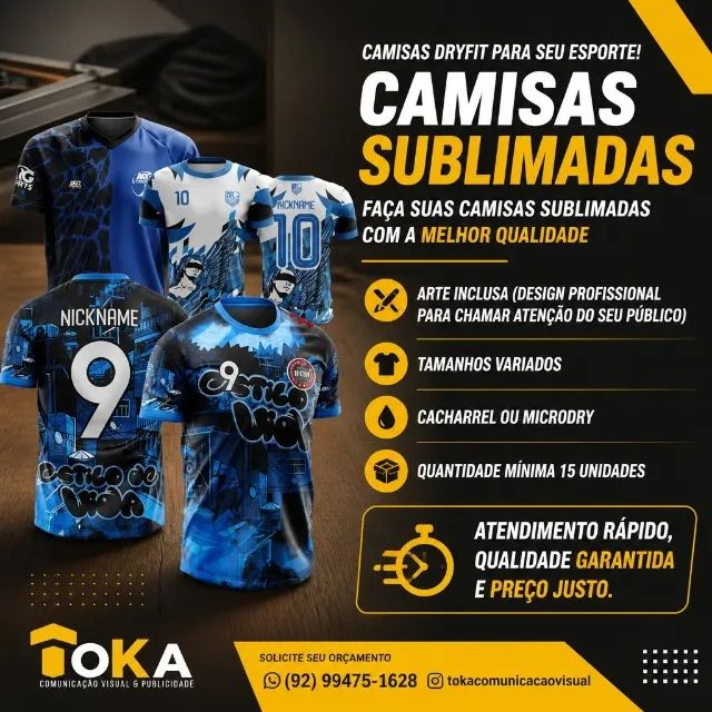 CAMISAS DRYFIT PARA SEU ESPORTE.