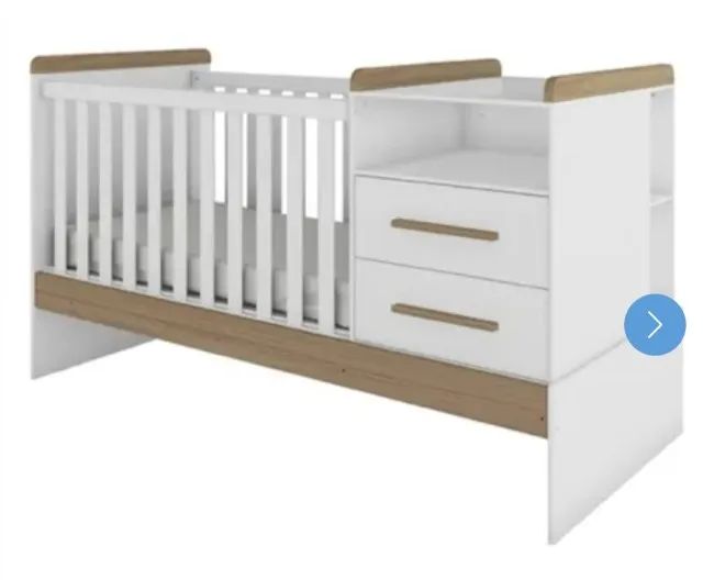 Berço e cama modelo "vini" com cômoda - Foto 2