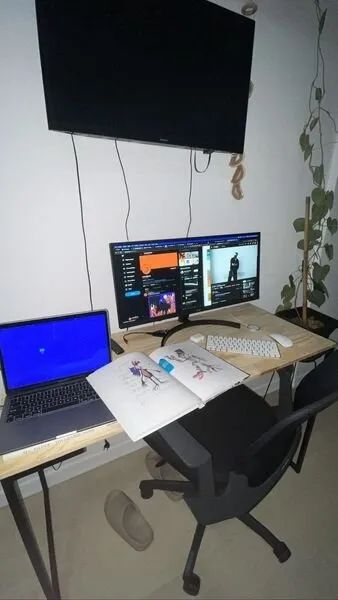 Escrivaninha industrial para estudos - Foto 3