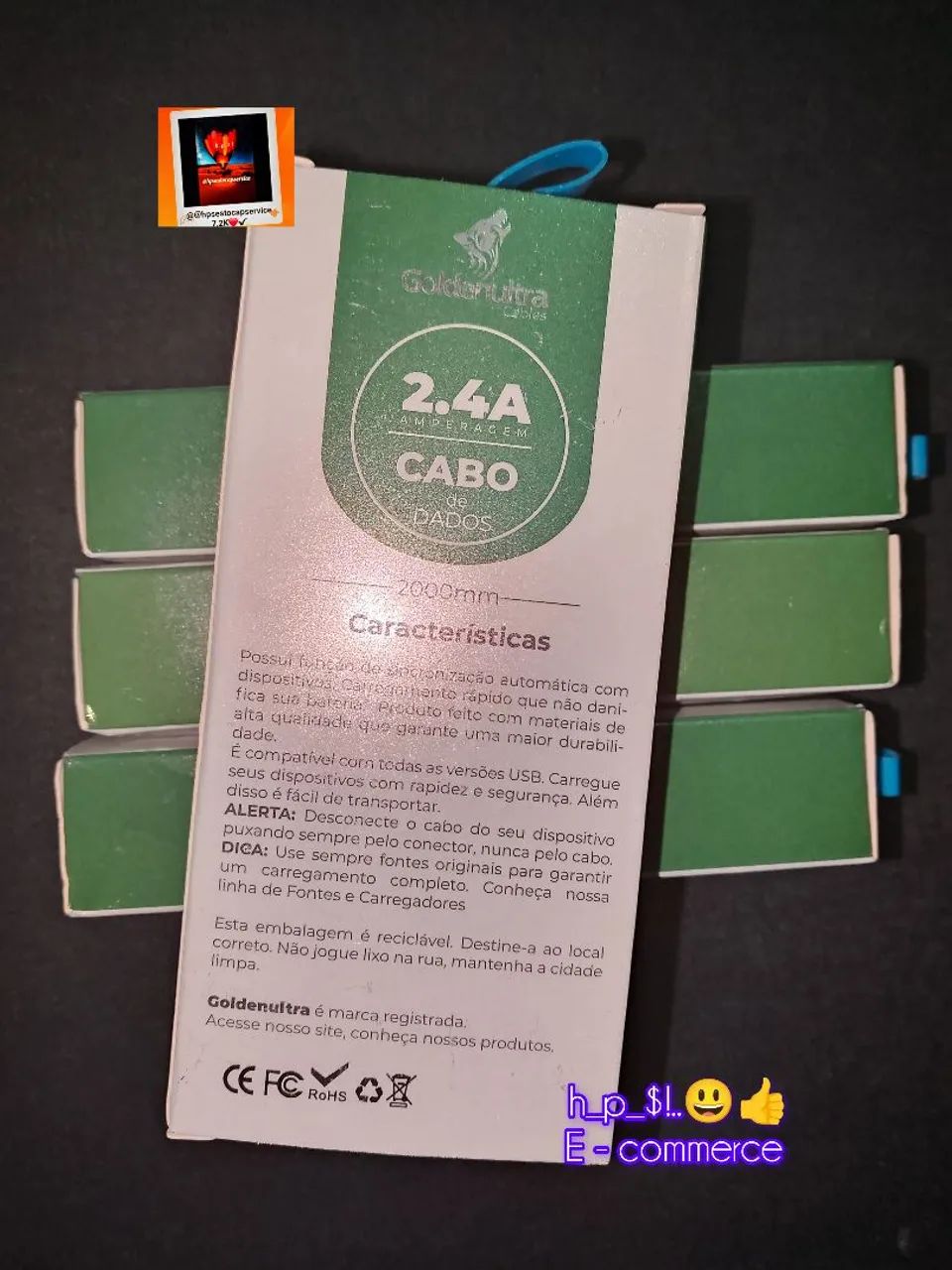 Cabo de dados iPhone vs 2.4ap vs 2.000mm - Foto 2