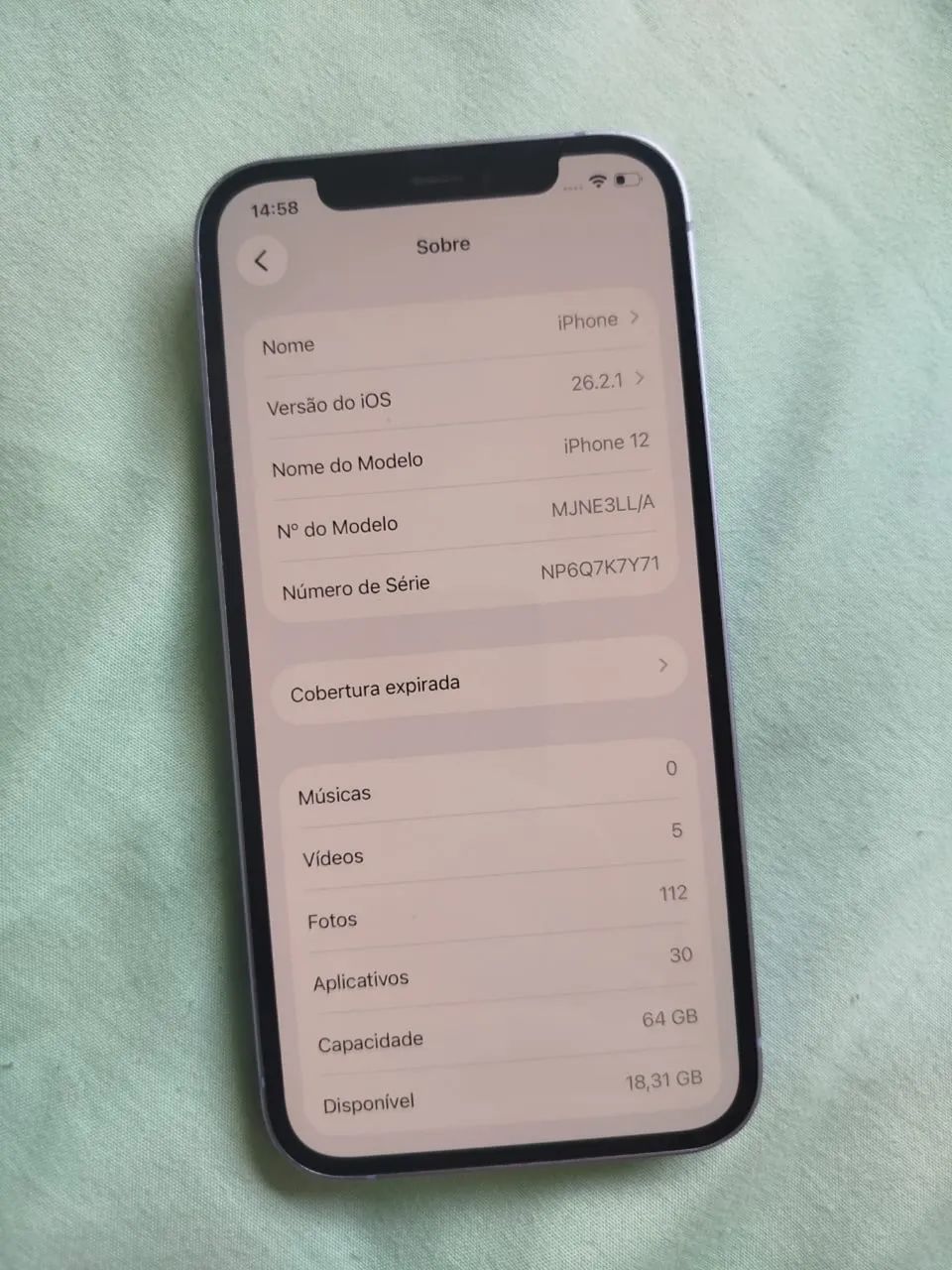 ? iPhone 12 64GB - Lilás ?  