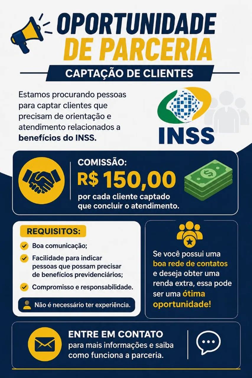 Contratamos captadores 