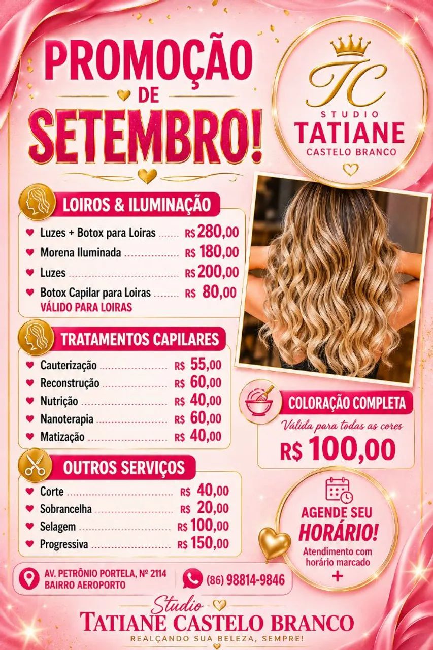 Serviços de beleza 