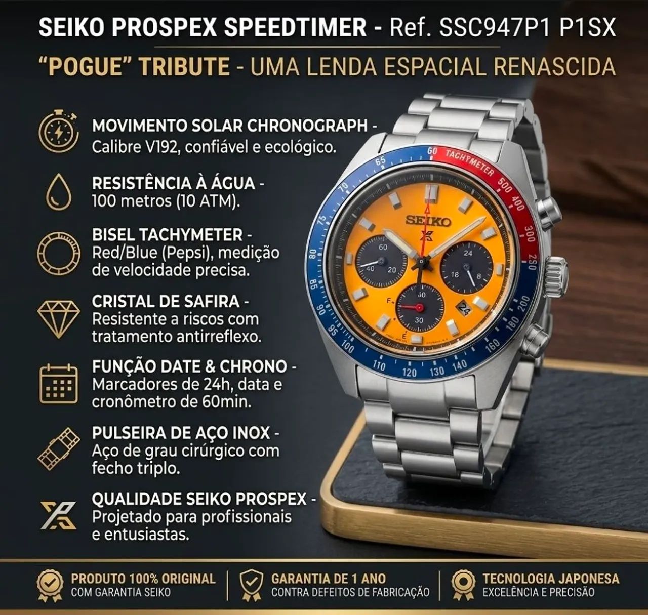 ? SEIKO PROSPEX SPEEDTIMER "POGUE TRIBUTE" - Foto 3