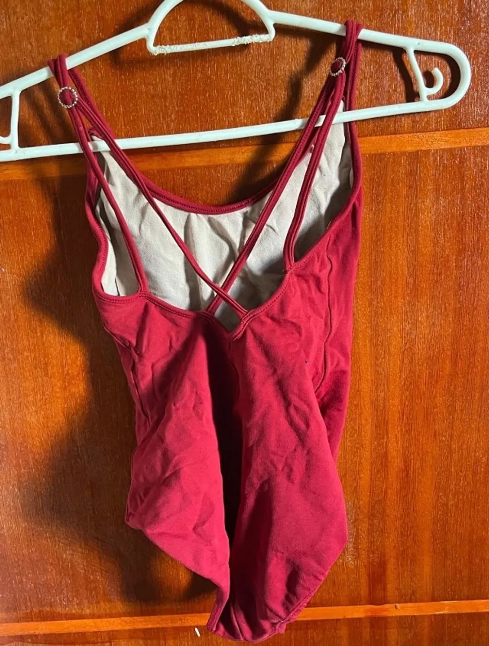 collant de ballet vermelho alça dupla - Foto 2