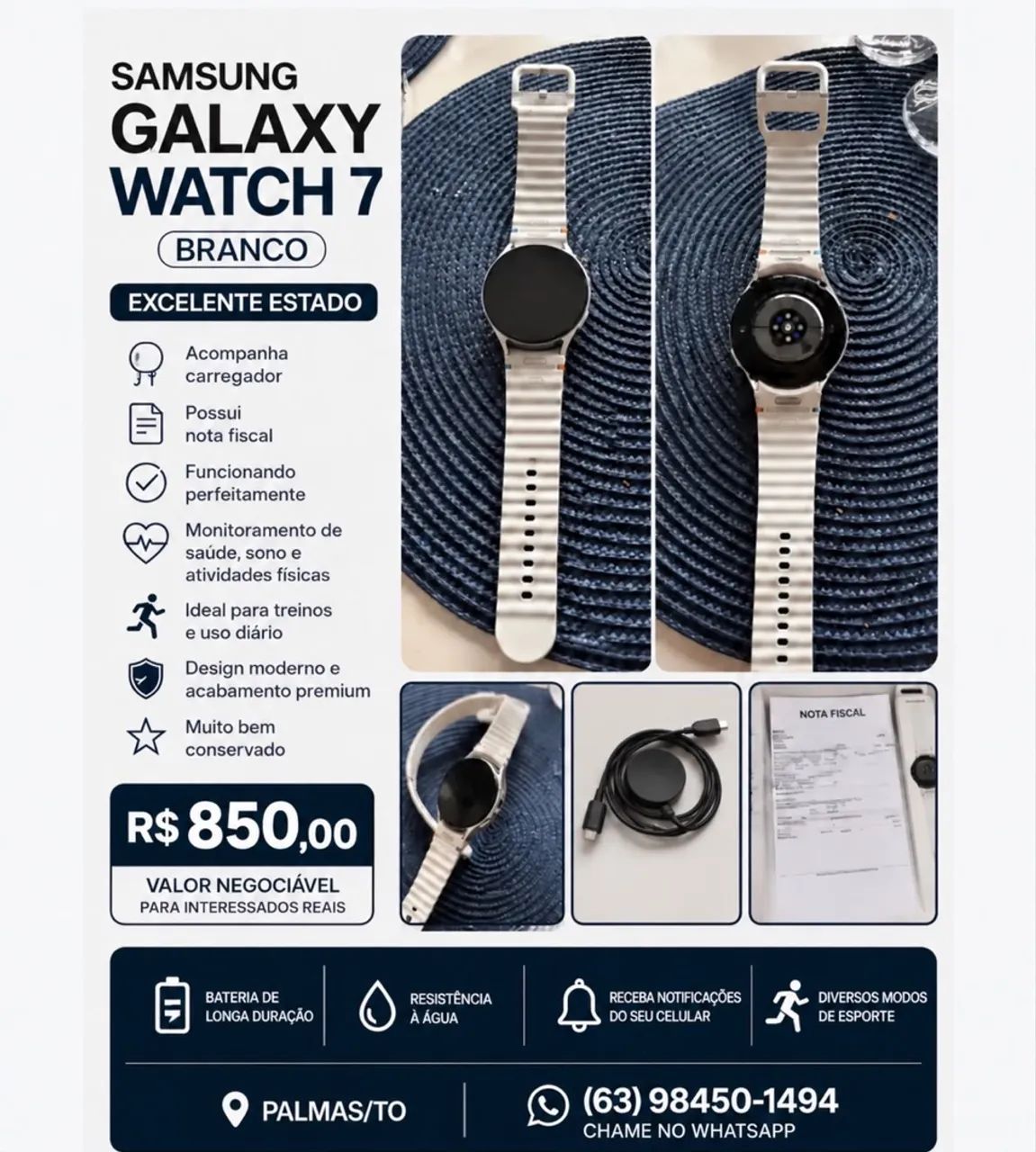 ? Samsung Galaxy Watch 7 - Branco