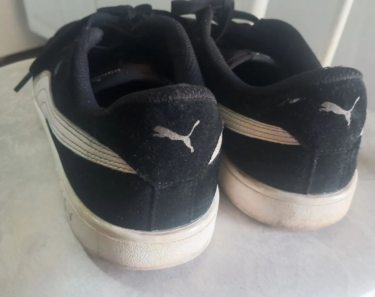 Tênis PUMA Smash V2 preto usado - Foto 5
