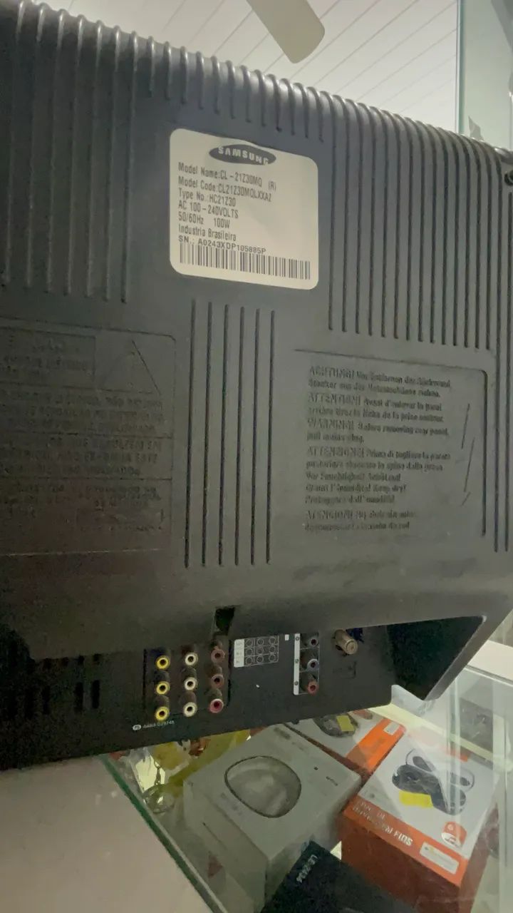 Tv crt tubo retrogamer Samsung 21 polegadas Av e vídeo componente  - Foto 3