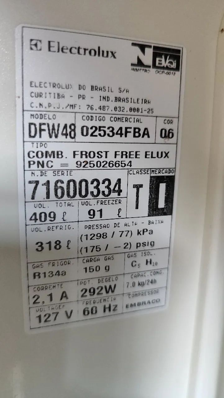 Geladeira FROST FREE Eletrolux 409L - Foto 2