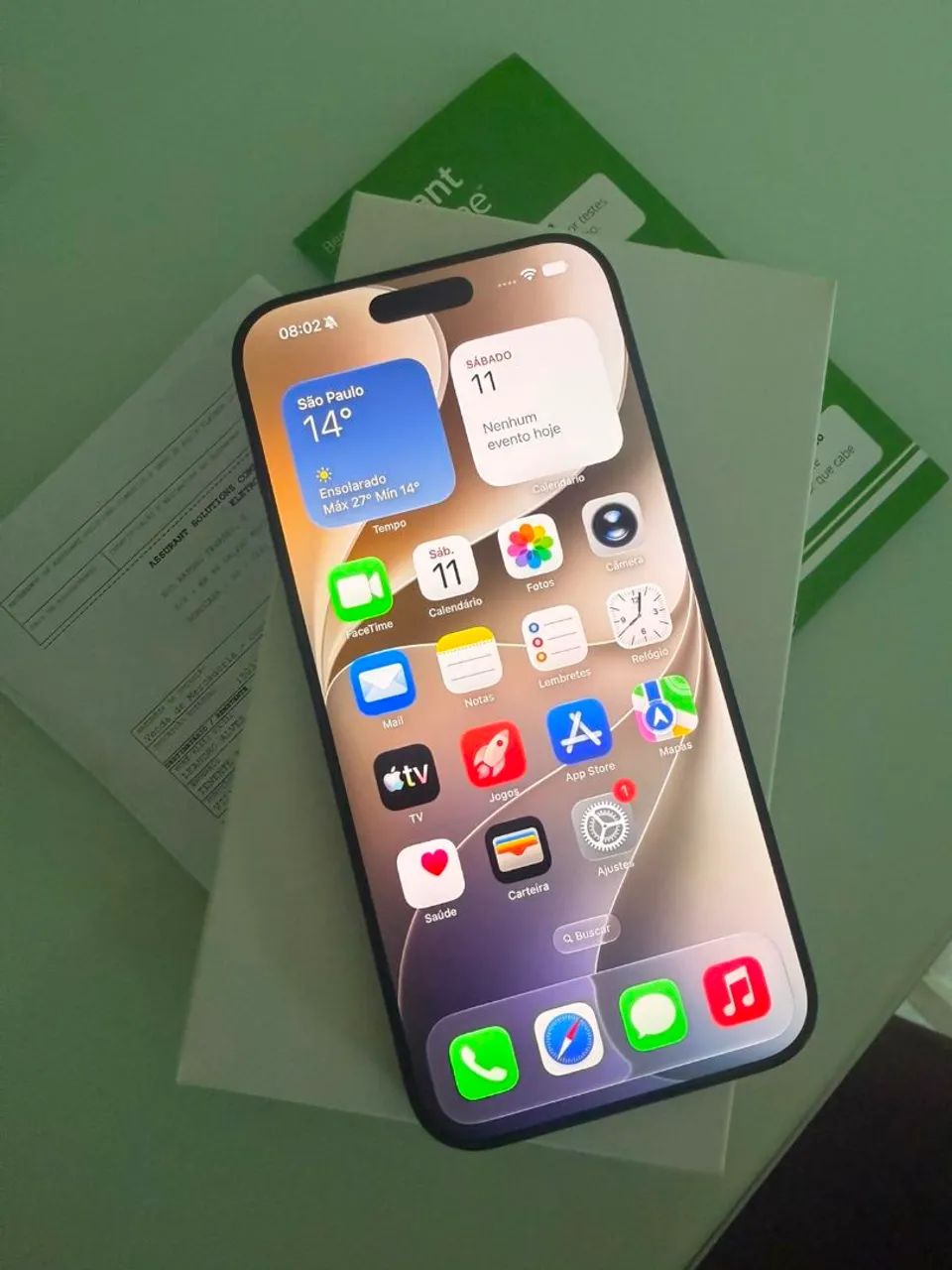 iPhone 16 Pro Max 256GB Titânio Preto Excelente