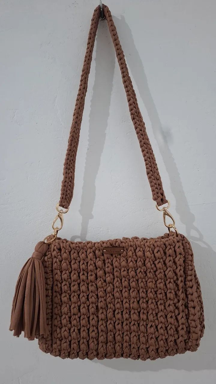 Bolsa Artesanal de Crochê - Foto 2