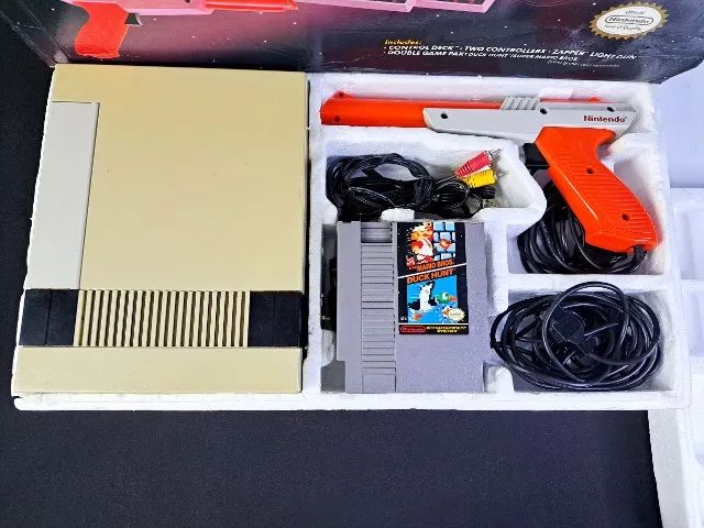 Console NES Americano - Action Set com caixa e isopor - Nintendinho 8 bits - Foto 3