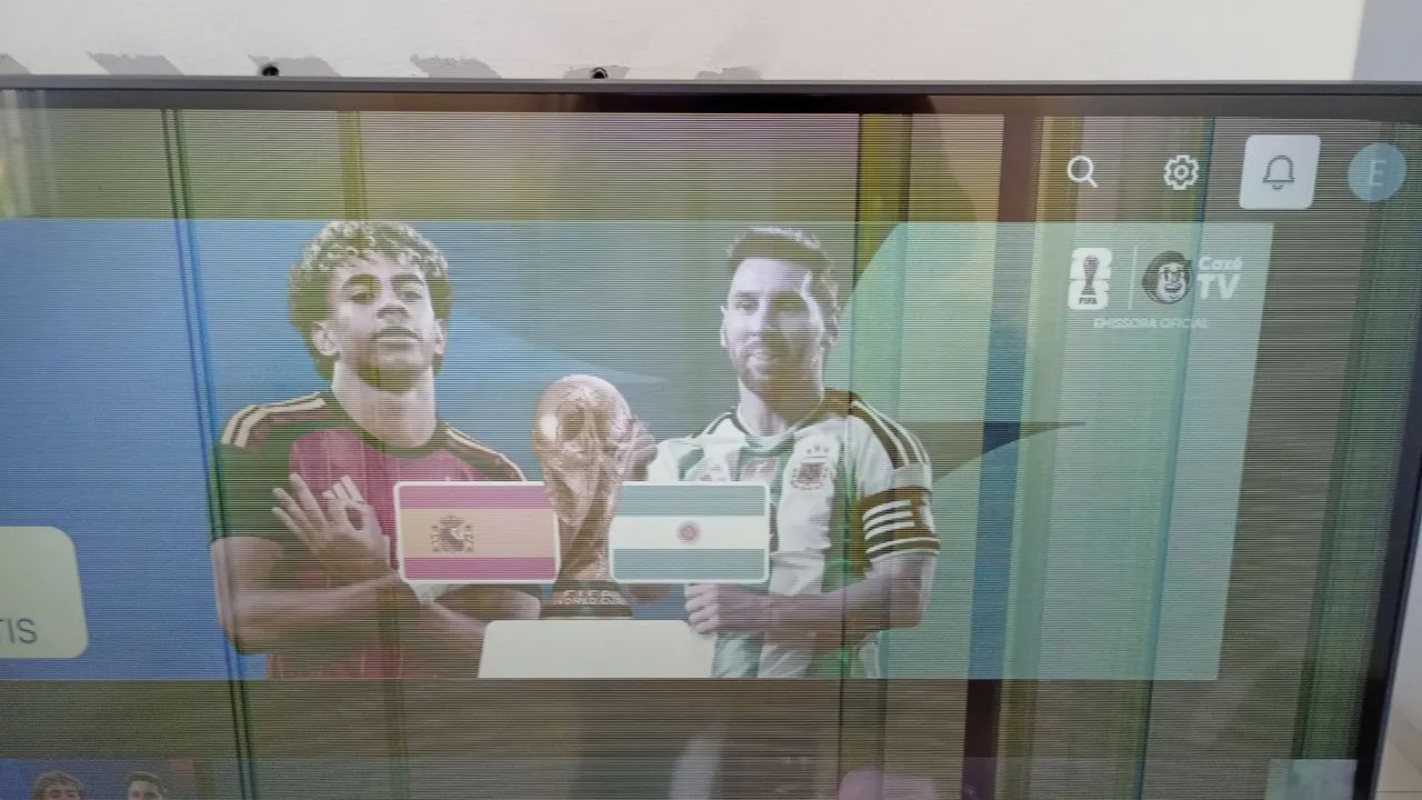 Tv LG 55 polegadas 4k com defeito na imagem  - Foto 2