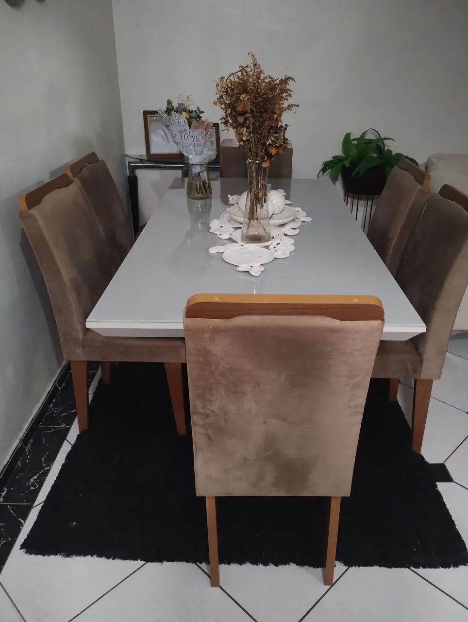 Mesa 6 lugares semi nova *