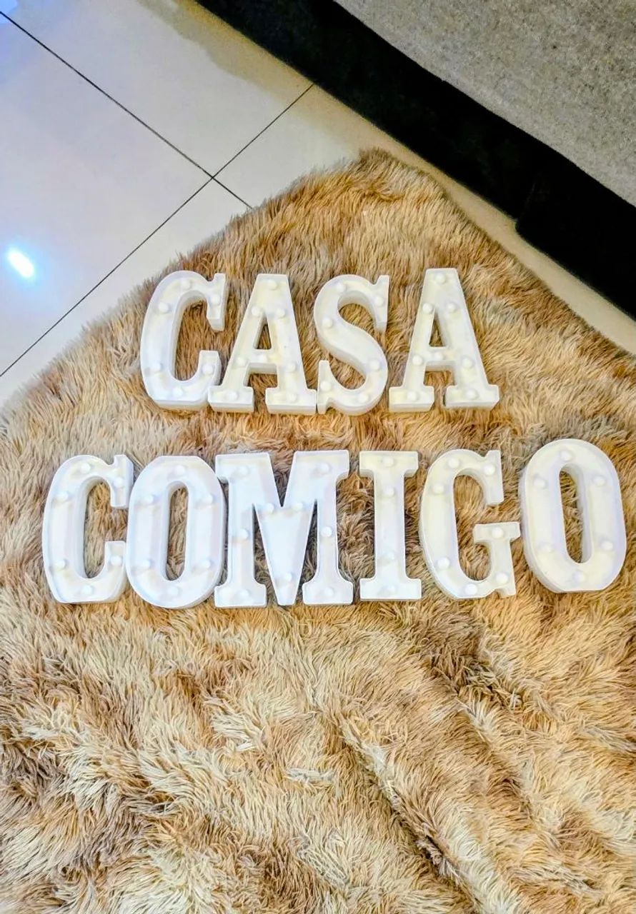 KIT LETRAS LED CASA COMIGO - Foto 2