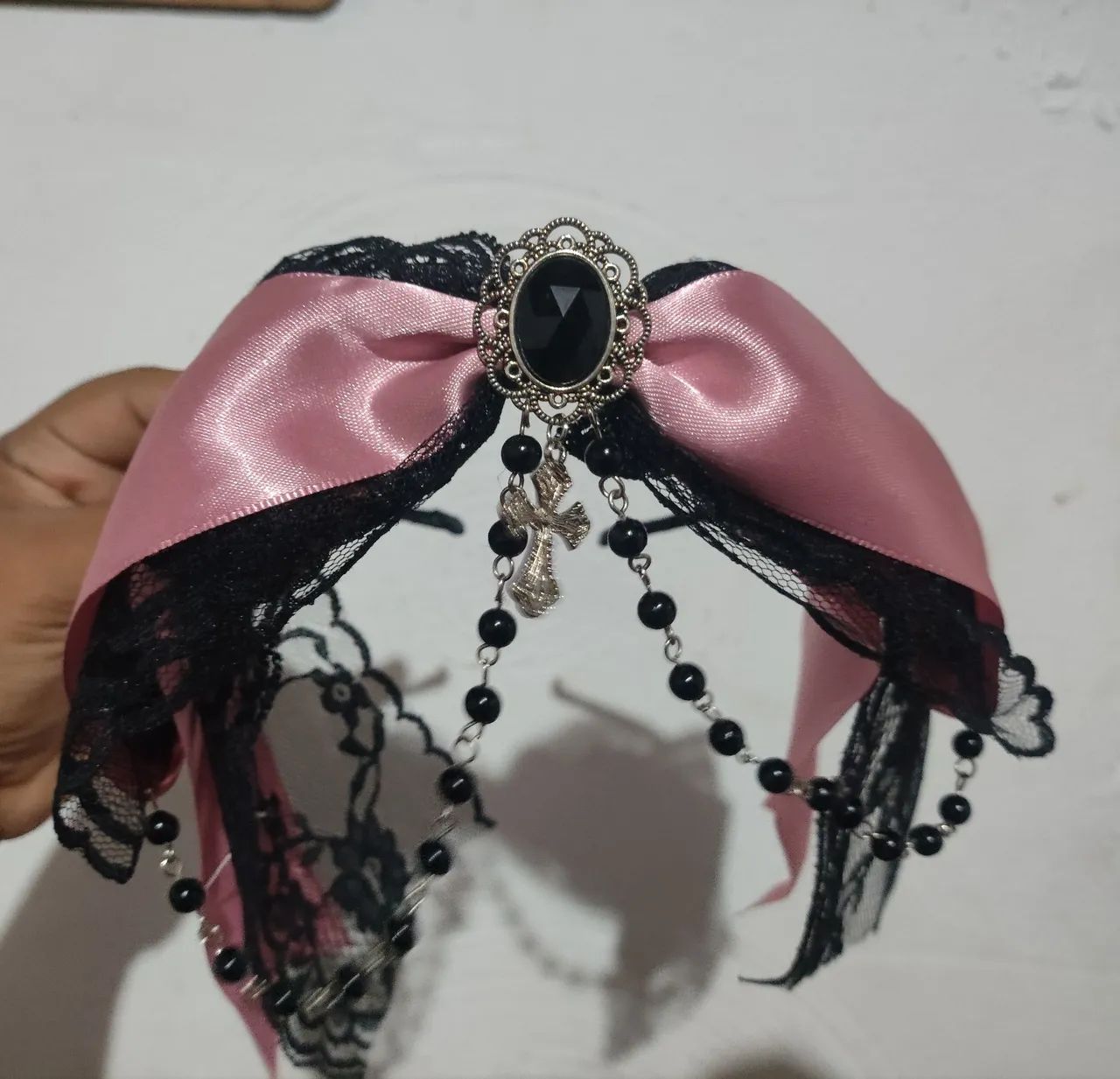 Tiara com Laço Estilo Kawaii Moda Japonesa  - Foto 3