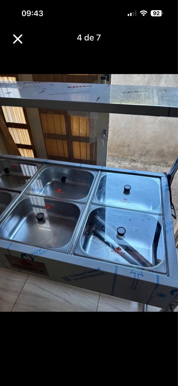 R$1.500,00 VENDO BUFFET TÉRMICO SELF SERVICE - Foto 4