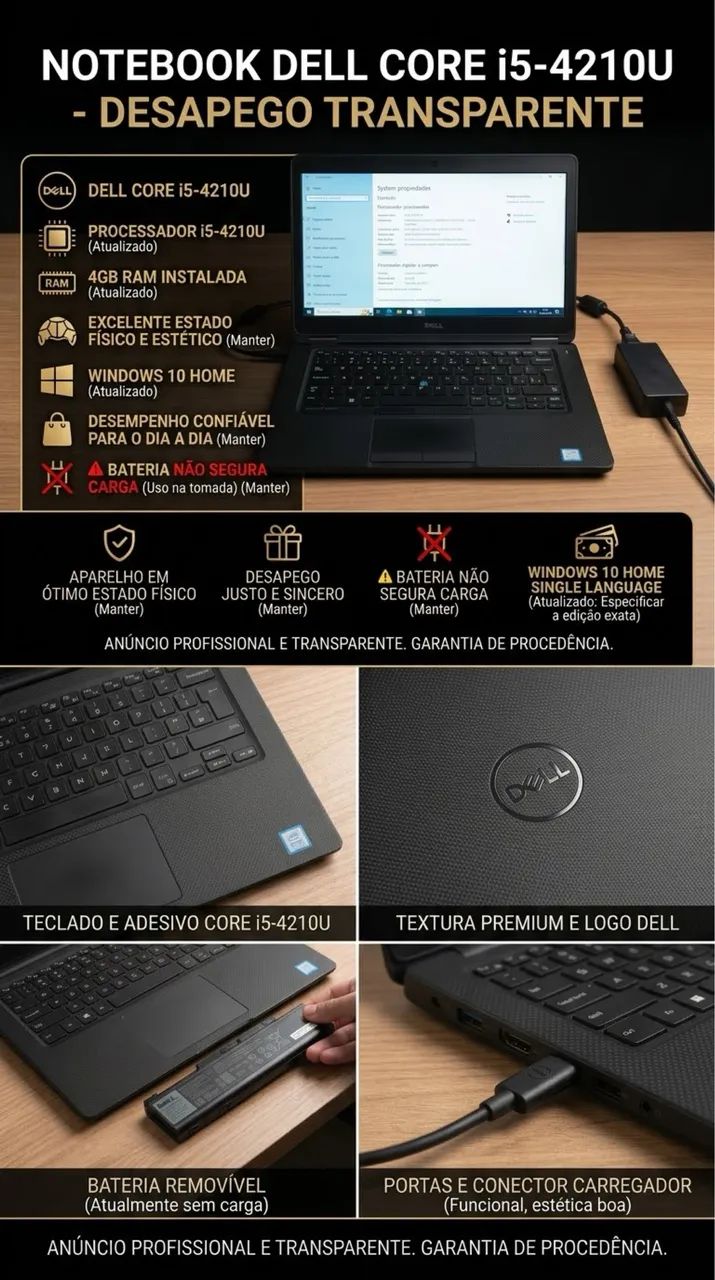 Notebook Dell i5?4 geração 