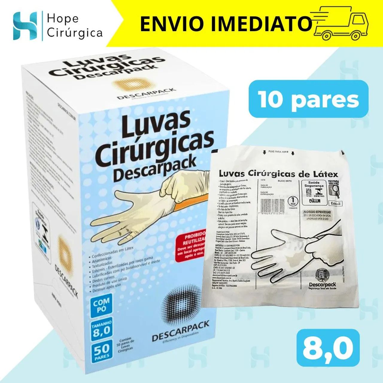 Luva estéril  