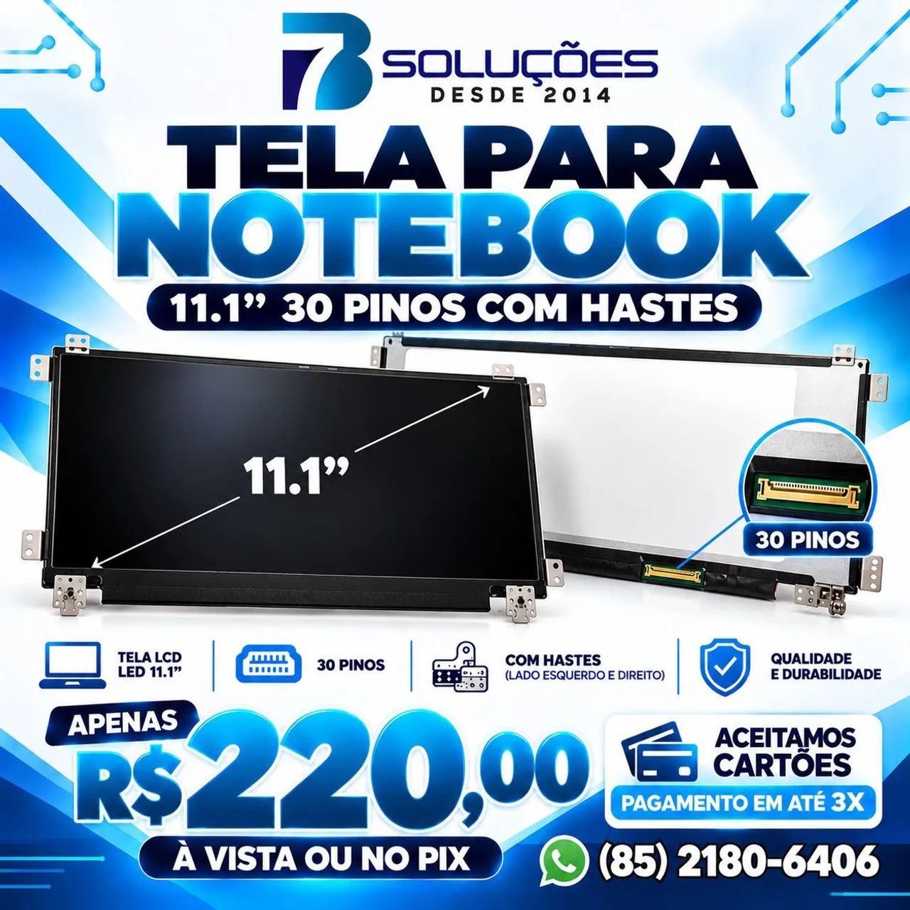 TELAS DE NOTEBOOK NOVAS E SEMINOVAS  - Foto 5