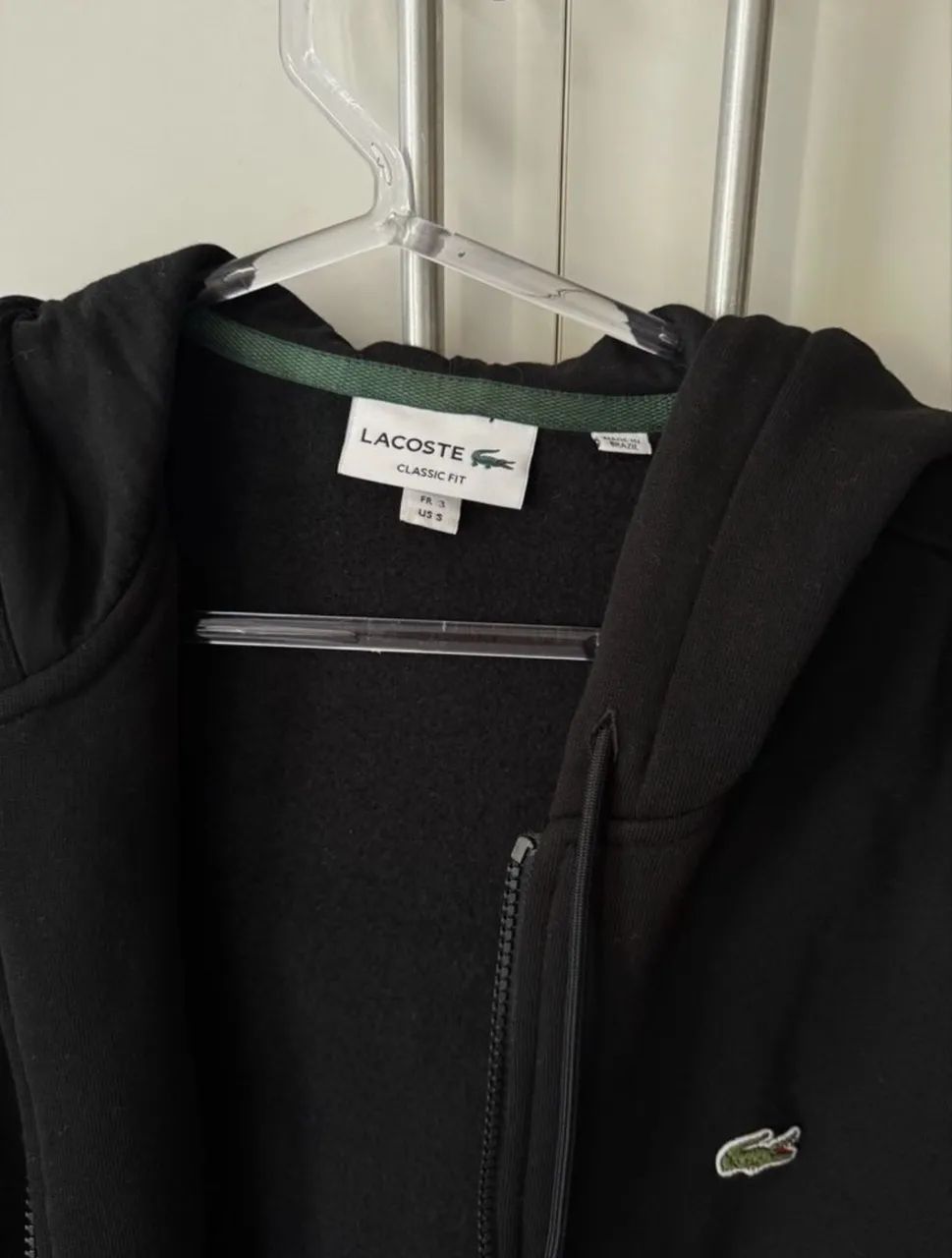 moletom lacoste classic fit preto p - Foto 2