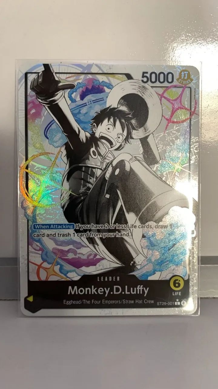 Carta One Piece - Monkey.D.Luffy (001) (Parallel) (ST29-001-PA) - Foto 2