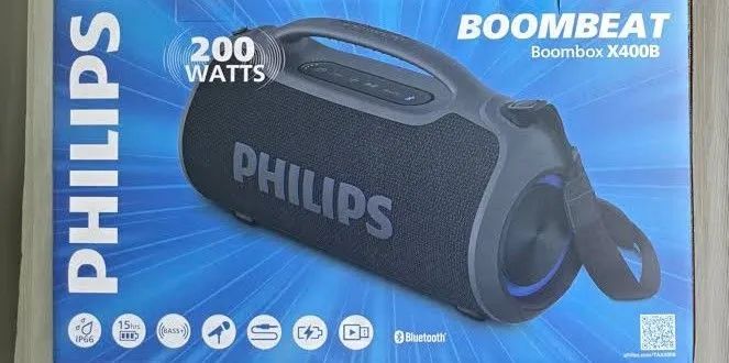 Caixa de Som Bluetooth Boombox - Philips Boombeat