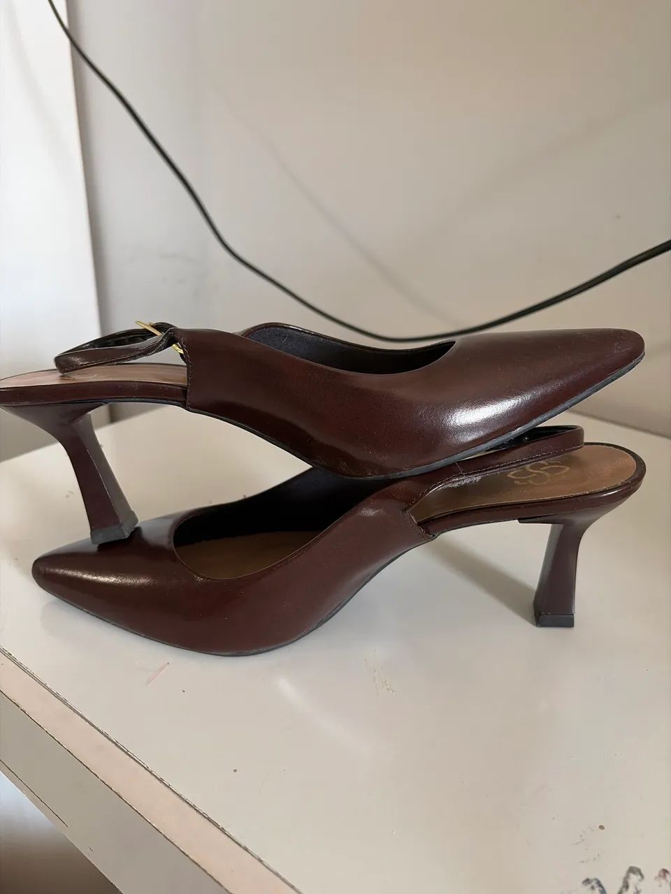 Scarpin marrom número 38 - Foto 5