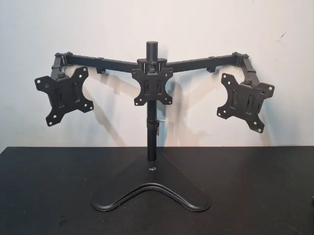 Suporte de Mesa Triplo Articulado ELG (Até 3x 27") | Completo + Nota Fiscal