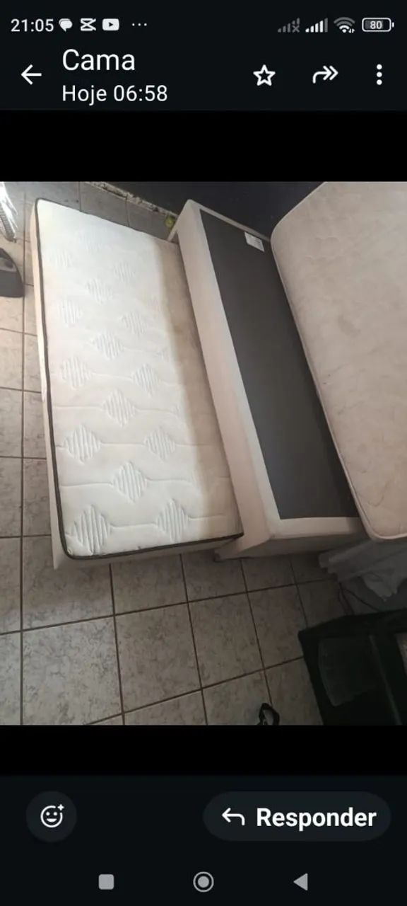 Cama articulada solteiro com colchão