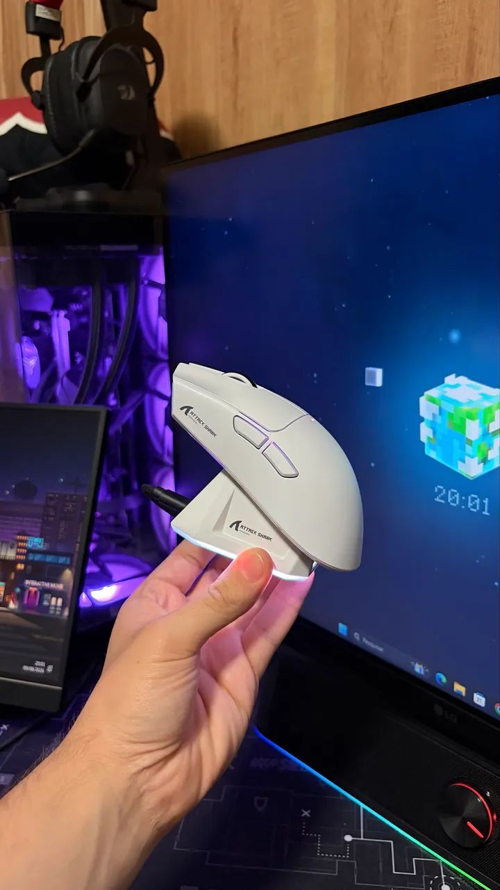 Novo - Mouse Gamer Attack Shark X11  - Foto 3
