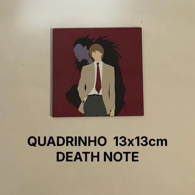 Quadro MDF Death Note (13x13cm)