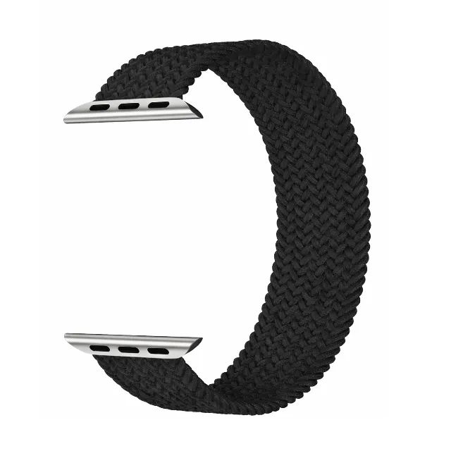 Pulseira para Watch Nylon Loop Solo Elástica 38/40 PP - Preta Rosa ou Vermelha - Foto 3