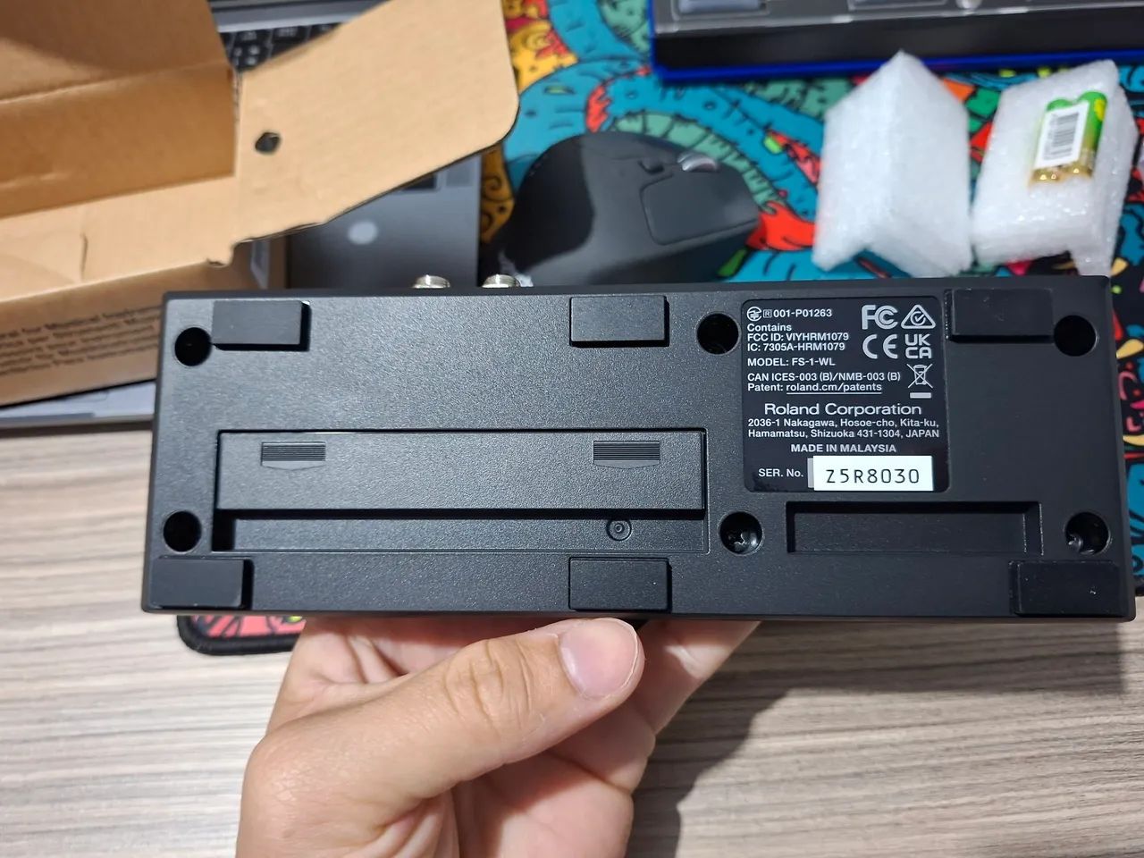 Pedal sem fio BOSS FS-1-WL Compact - Foto 4