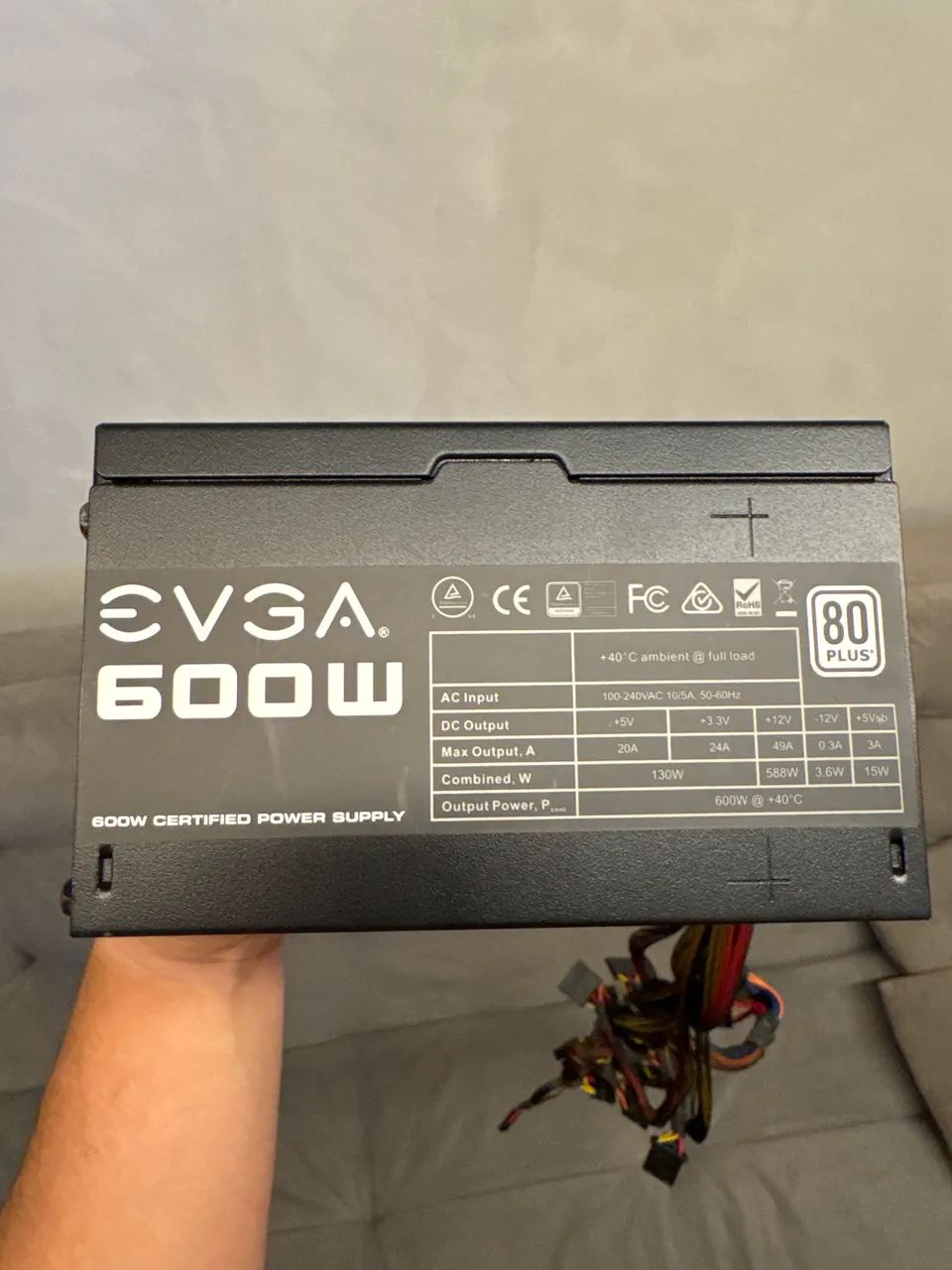 Fonte para desktop, EVGA, 600W - Foto 5